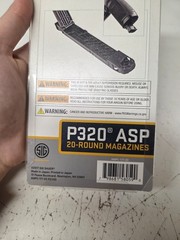 Sig Sauer P320 ASP Air Pistol .177 Cal Pellet 20-Round Magazine x2 – AMPC-177-20