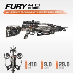 Wicked Ridge Fury 410 De-Cock Ready-to-Hunt Bundle with Case Arrows and Sling