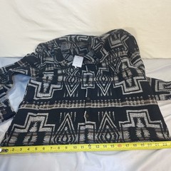 VIEWON Aztec Southwest Shacket Unisex S Cotton Blend Button Up Retro Western