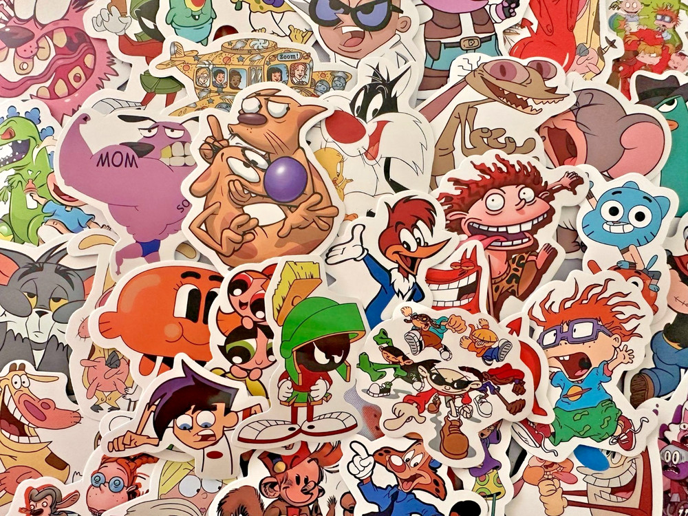 Cartoon Network Warner Bros Children’s TV stickers Randon Mix 25pc 2inch X 2inch