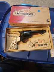 EARLY Hahn Model 45 Single-Action BB Revolver CO2 Air Pistol in Original Box #1