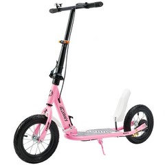 Foldable Commuter Kick Scooter For Teens Kids w/ 12″ Large Air Rubber Tires Xmas
