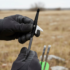 12Pcs Black Broadheads 100Grain 1.75″ Cut RecurveBow Crossbow Arrow Archery Tips