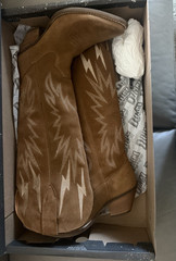 Dingo Thunder Road Western Equestrian Boots Camel Women’s Size 7