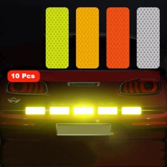 Car Motorcycle Reflective Stickers Reflective Tape Safety Warning Decal 3cm*8cm