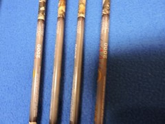 Carbon Max Hunter Arrow Shafts with Fletching and Nocks Redhead Mixed Lot of 12