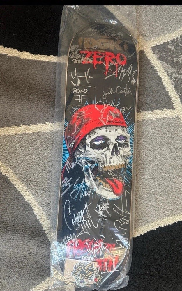 Zero x DGK Fresh ‘til Death 2011 Summer Tour Signed Art Theme Skateboard Deck