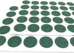 500PCS 18650 Lithium Battery Insulator Ring Self Adhesive Hollow Paper Pad Elect