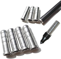 12 Pack Archery Arrow Aluminum Inserts for ID 6.0Mm / 6.2Mm / 7.6Mm Carbon Arrow