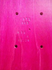 9.18″ Skateboard Deck Punk Shape MIX Mfg Handcrafted in USA Pink