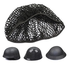Tactics Airsoft Helmet Net Cover, Army Green Camouflage One Size, black