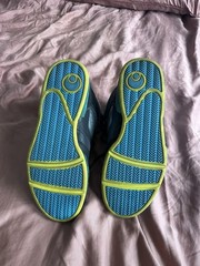 Rare Osiris NYC 83 CLK Men’s Skate Shoes black, cyan, and silver US 11.5