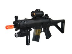 Double Eagle M82p Full Auto Airsoft Electric Gun + Scope Flashlight OPEN BOX