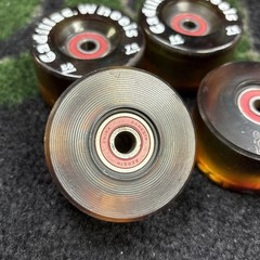 Vintage Cadillac Wheels Red 56mm 78a Set with Bones Reds
