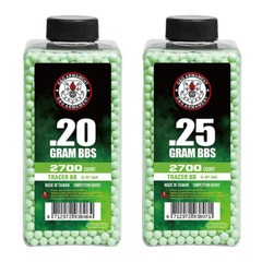 G&G Armament Competition Grade GREEN Glow-in-the-Dark Airsoft Tracer BBs 2700rd