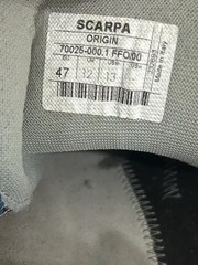 Scarpa Origin Climbing Shoe – 47 – US 13 Used