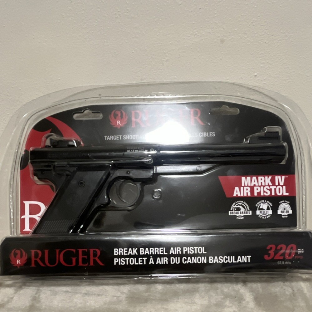 Ruger Mark IV Break Barrel .177 Pellet Air Pistol 320fps Rifled Barrel