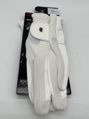 Roeckl Sports Roeck-Grip Equestrian Riding Gloves – White Size 6.5