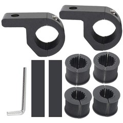 Motorcycle Bull Bar Mounting Bracket 2PCS Horizontal Light 2pcs Mini, Black