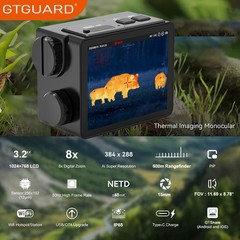 New GTGUARD Bowsight Thermal Monocular with 600m Rangefinder 3.2″ 1024×768 OLED
