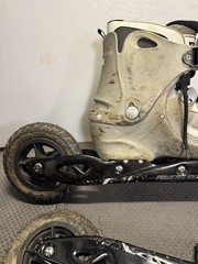 PowerSlide Nordic Trainer XC 150 Off Road Skate Ski Roller Blades Sz 10 mens