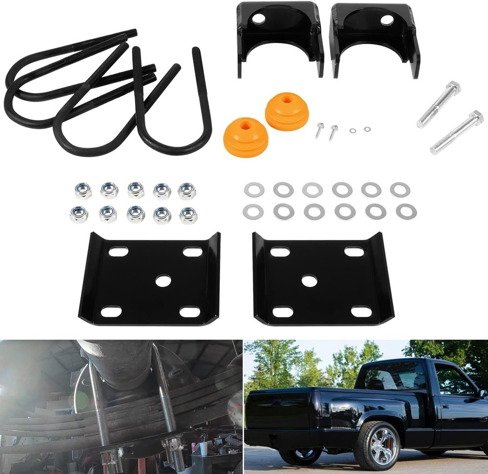 6″ Rear Axle Flip Kit Pickup Truck Lowering Drop Kit for Chevy Silverado C1500