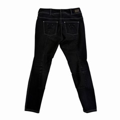 Women’s Sz 30 R Goode Rider Black Vogue Riding Jeans Full Seat Breeches #14902