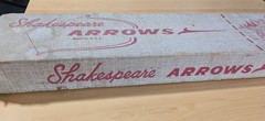 Shakespeare Archery Cedar Arrows, A51-2. One Dozen, 1962. 50#-55#