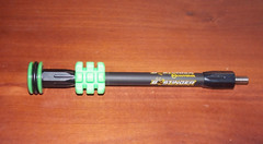 Bee Stinger MicroHex 8″ Stabilizer in Matte Black w/Green – B Stinger