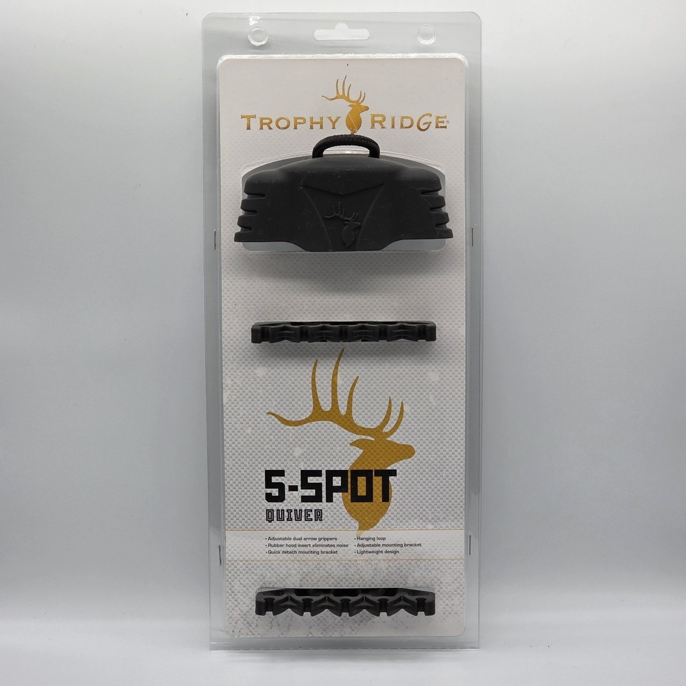 Trophy Ridge Quiver 5 Spot Black AQ600B Holds 5 Arrows #14453