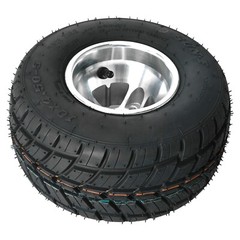 10×4.50-5 Go Kart Front Wheel Tire 5 Inch Aluminum Rim 3 Stud Rain Racing Cart