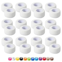 24 Pack Self Adhesive Bandage Wrap, 1 in x 5 Yards Non-Woven Self Adherent Co…