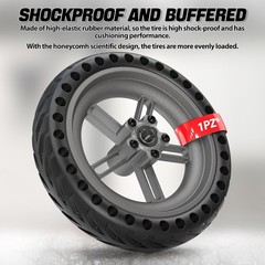 1PZ SH7-N2B 8.5 Inch Solid Tire Rear Wheel with Brake Disk Replacement for Xi…