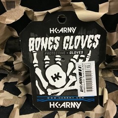 NEW MEDIUM HK Army Bones Paintball Gloves – Black/Black