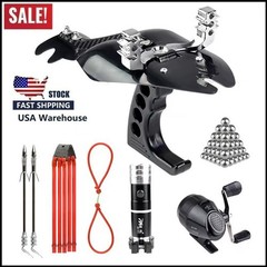 Hunting Fishing Slingshot Pro Laser Catapult Shooting Bow Archery Bowfishing Set