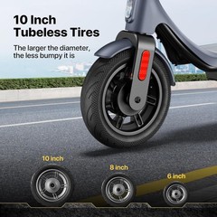 Folding Electric Scooter Adults 500W 25KM/H 31 Miles Range 10″ Tire APP Control