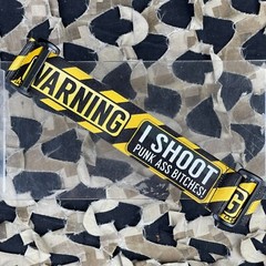 NEW KM Paintball Universal JT Goggle Strap – Caution Warning