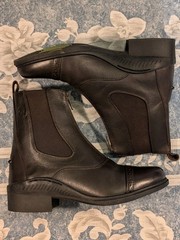 Ovation Aeros Zip Brown Calf Leather Paddock Boot Sz. 38 Womens 7-7.5 US