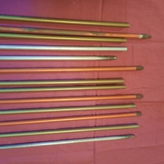 13 Vintage Metal Arrow Shafts, 5/16″ , 30″ – 32″ Long