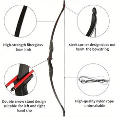 30/40Lbs 51″/57″ Takedown Recurve Bow Right Left Hand Hunting Practice Archery