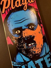 RARE Nick Dompierre Hannibal Dont Hate The Playa Real Skateboard Deck Horror NEW