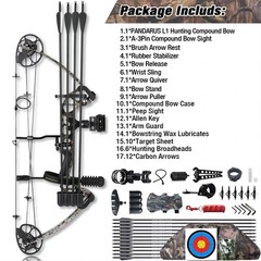 Compound Bow Draw Weight 0-70 Lbs for Pull Beginner and Intermediate Archer F…