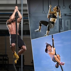 Climbing Rope 1.5 Inch Diameter 10/15 / 20/30 Feet Length Gym Climbing Rope for