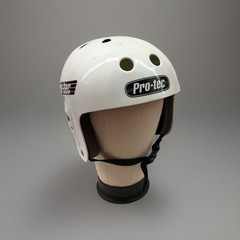 Pro Tec Full Cut Certified Helmet White Size XL 60-62cm 12/2014 BMX Skateboard