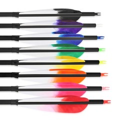 28″ 30″ 31″ Carbon Arrows SP500 Archery 5″ Feather Recurve Compound Bow Hunting