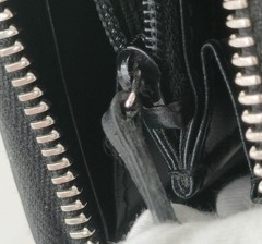 Gucci Shima Round-Zip Long Wallet Black Silver Hardware Japan 0611574