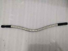 Designer Bling Silver Clear Crystal Stylish Browband For Horse Bridle .