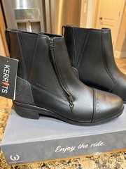 Kerrits Waterproof paddock boots NEW w/ Tags Ladies 11 Zip Sides Black