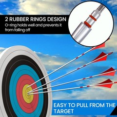JGSDD 12pcs Archery Field Points, 100/125/150/300 19/64-100Gra», silvery