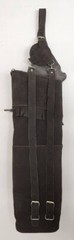 Traditional Genuine Leather Dark Brown Suede Back Quiver